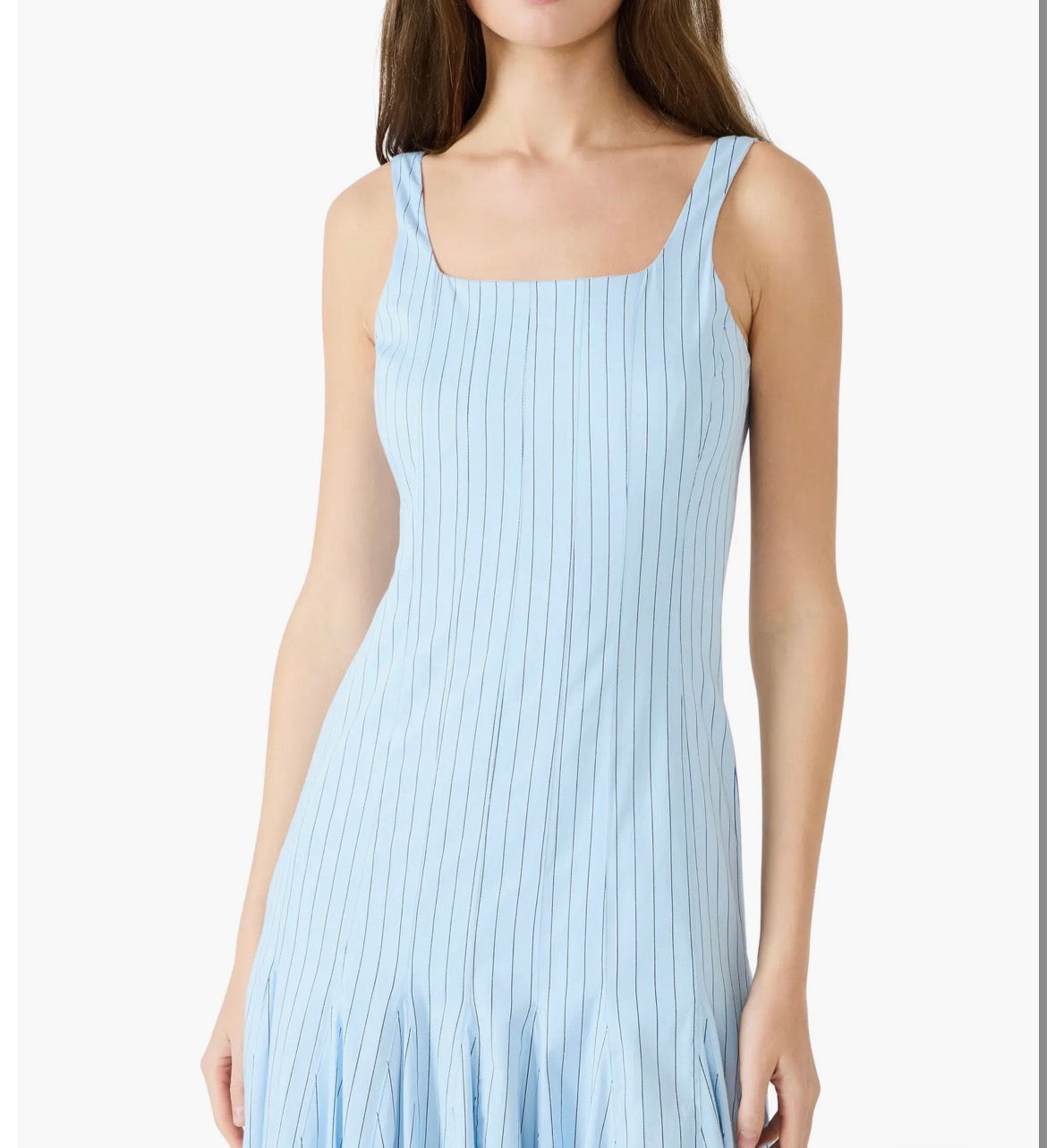 Adira Dress in Hazy Blue