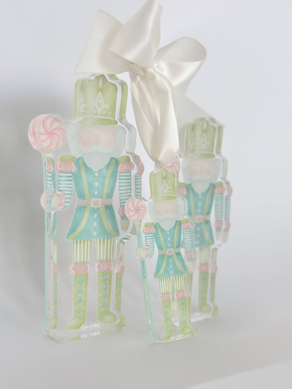 Acrylic Nutcracker -  ornament, mini, large : Mini