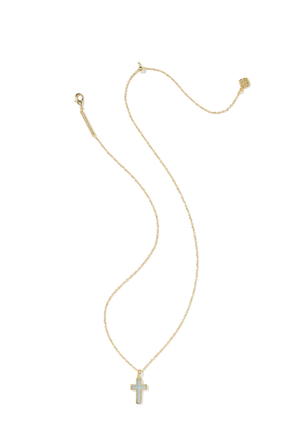 Gold Matte Cross Pendant