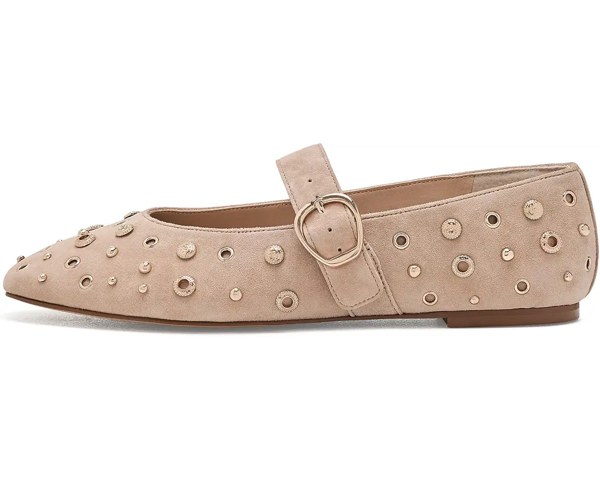 Mella Studded Falt in Camel