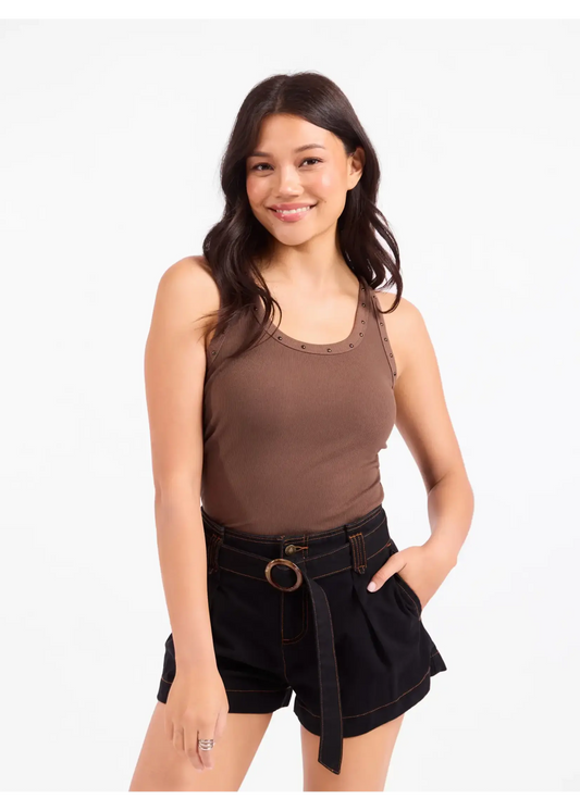 Ruby Studded Knit Tank