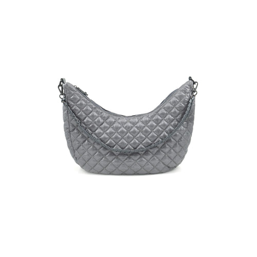 Quilted Nylon Hobo Bag