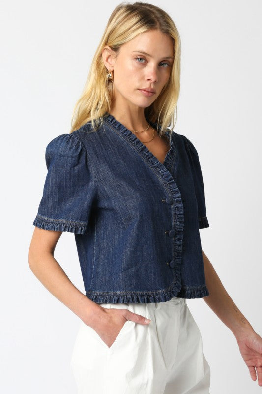Kali Top In Denim