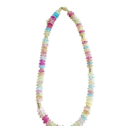 Nora Pastel Glimmer Beaded Necklace
