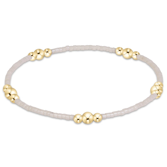 hope purpose gold bracelet - milkshake - e.newton