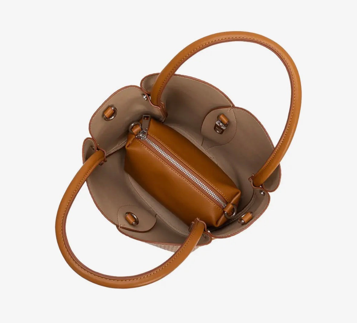 Tulip Raffia Handbag