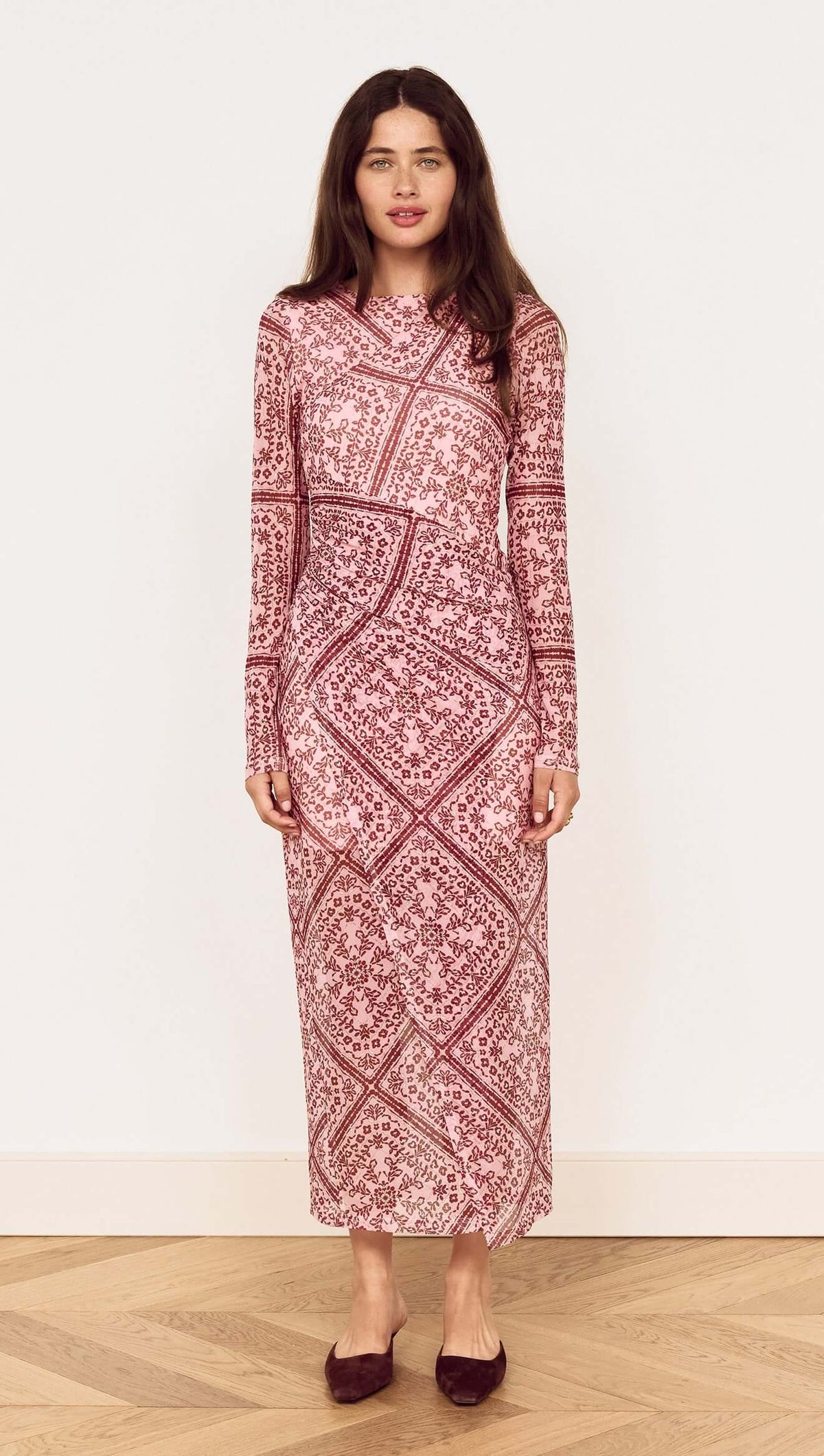 Jolene Mesh Midi Dress