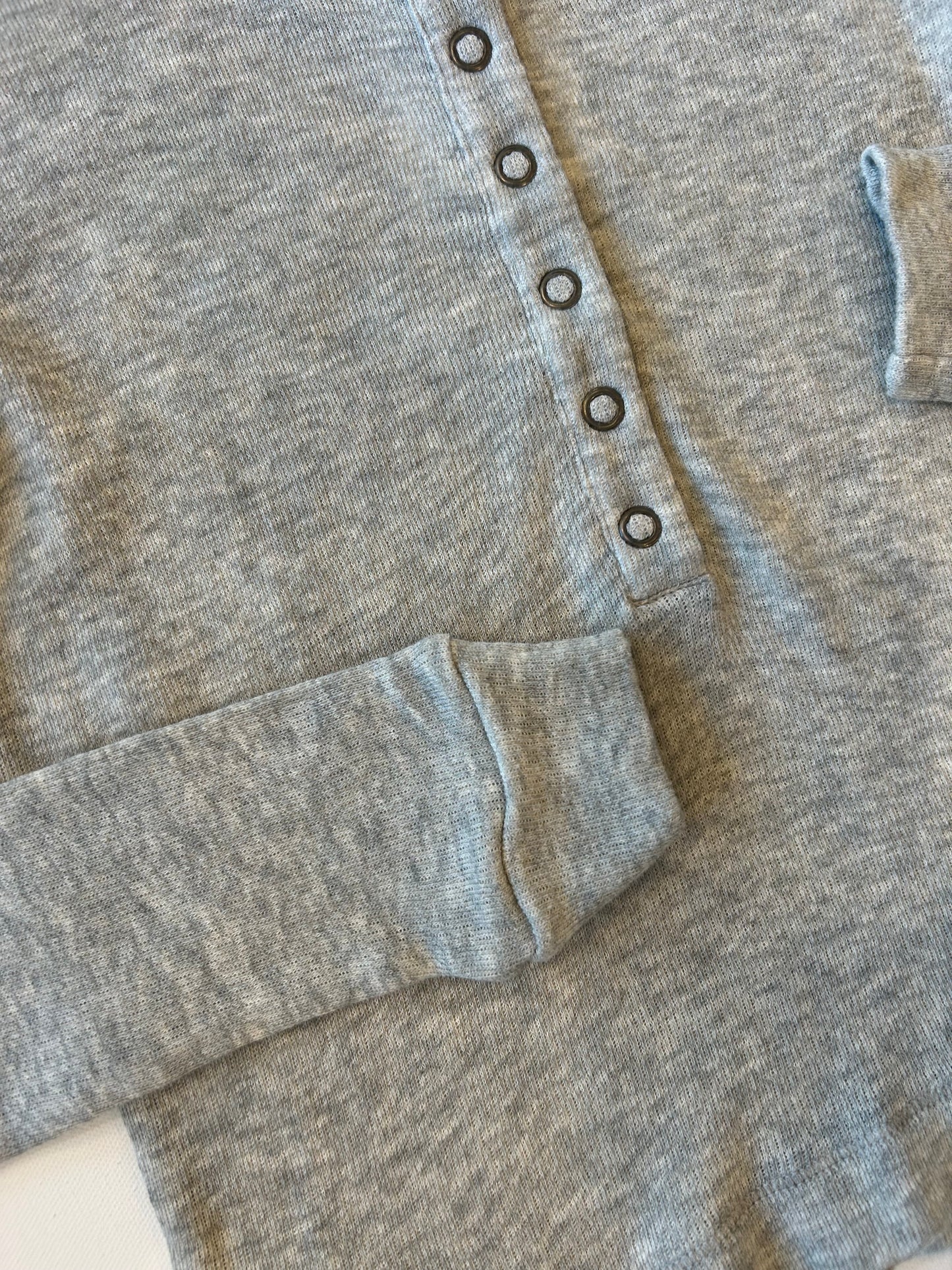 Long Sleeve Snap Placket Tee
