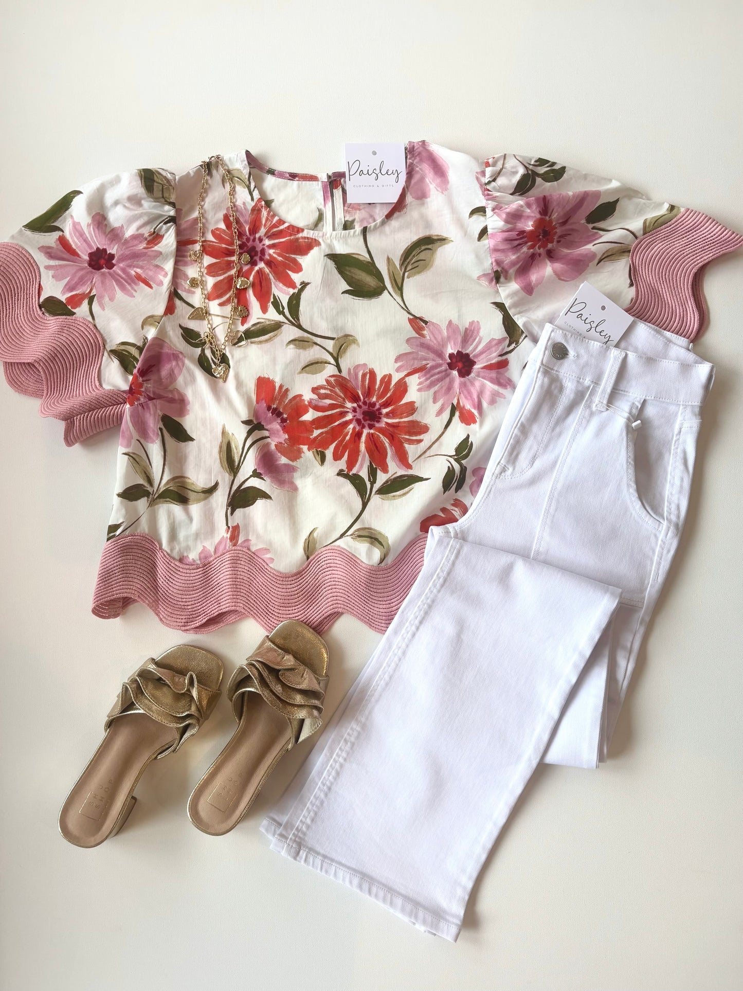Margaret Floral Detailed Top