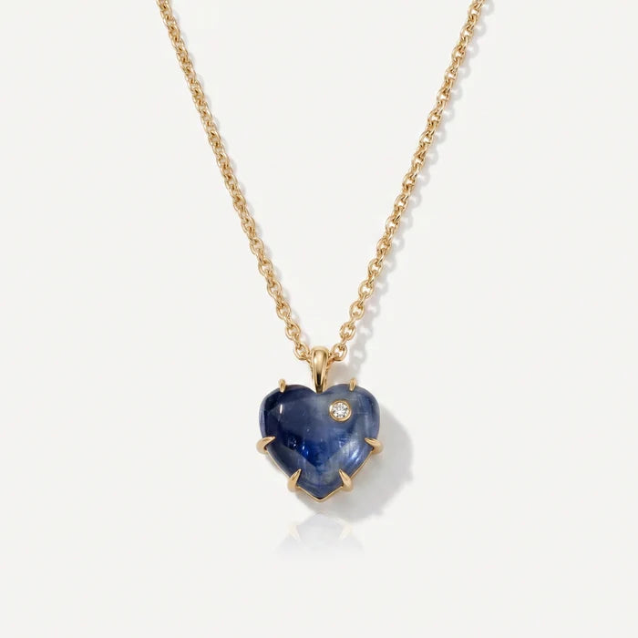 Lover Heart Necklace - Kyanite