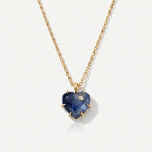 Lover Heart Necklace - Kyanite