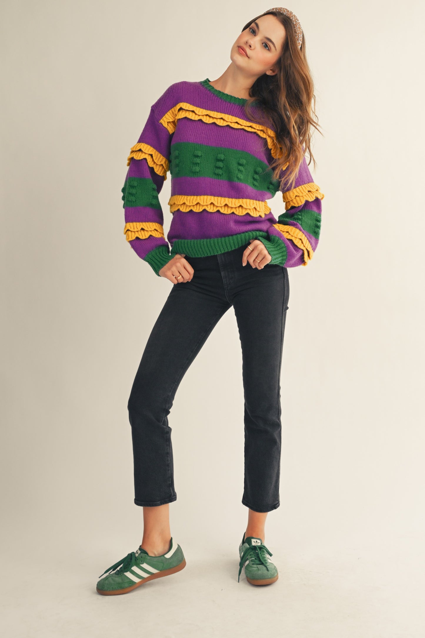 MG Ruffled Puff Sweater