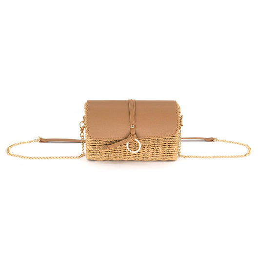 Edie Straw Clutch