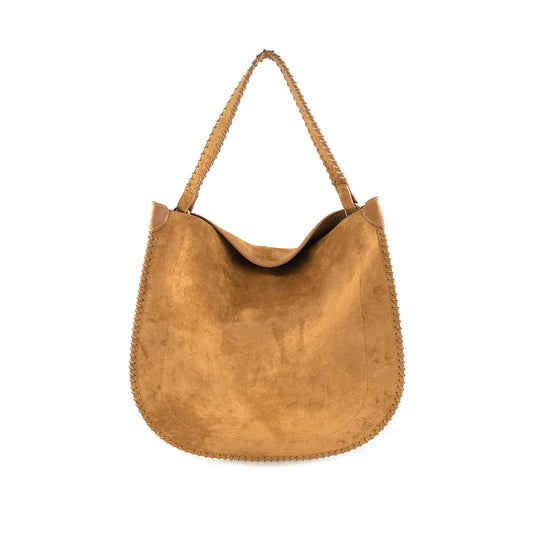Suede Hobo Handbag