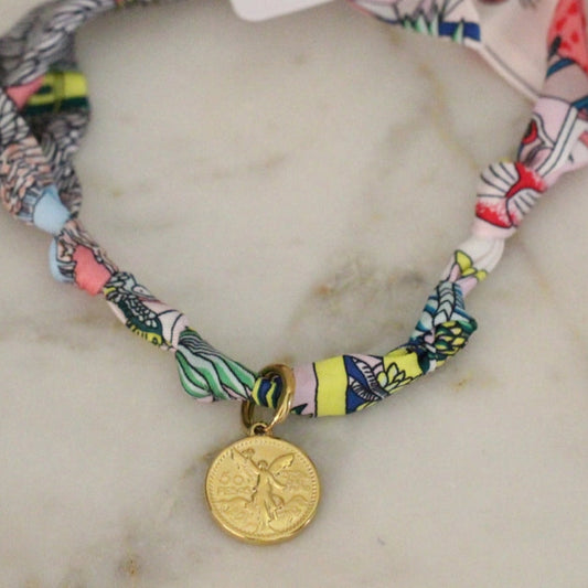 Scarf Necklace - Gilded Coin Necklace