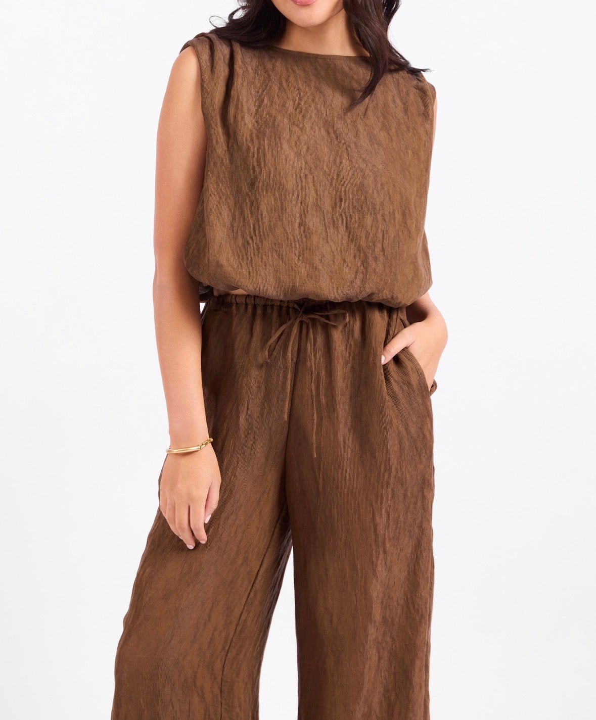 Sepia Bubble Top