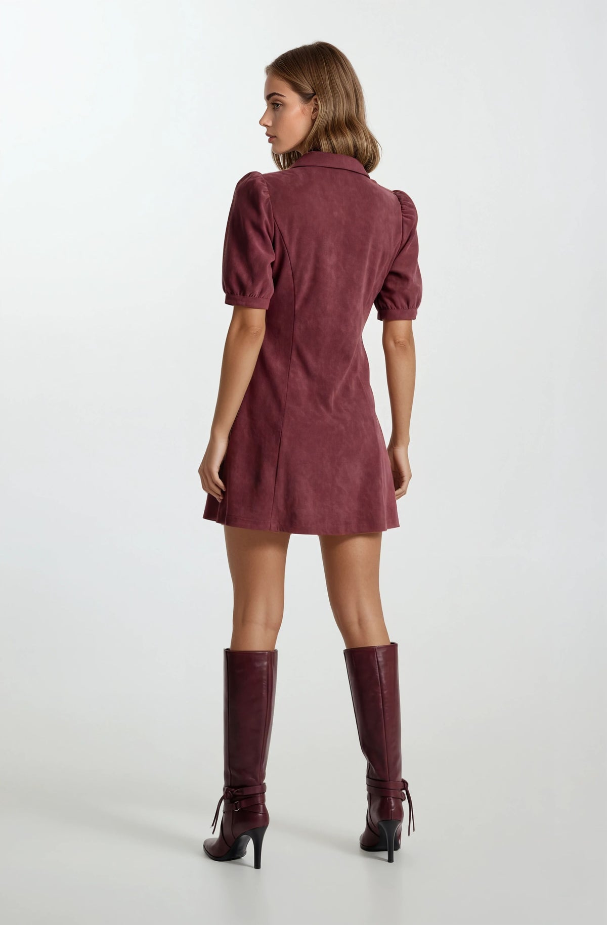 Shannon Dress in Maroon