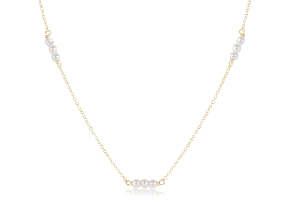 choker joy simplicity chain gold - pearl 3mm e.newton