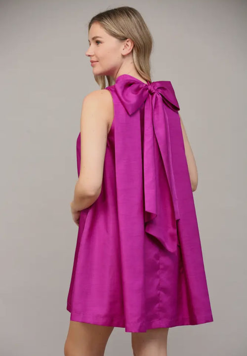 Lila Dress in Magenta