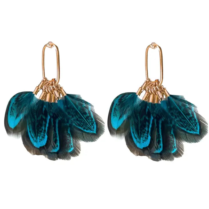 Quail Statement Earrings