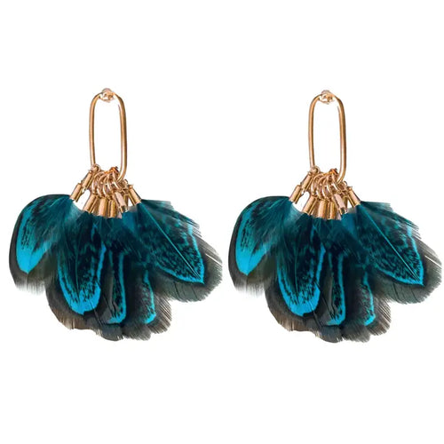 Quail Statement Earrings