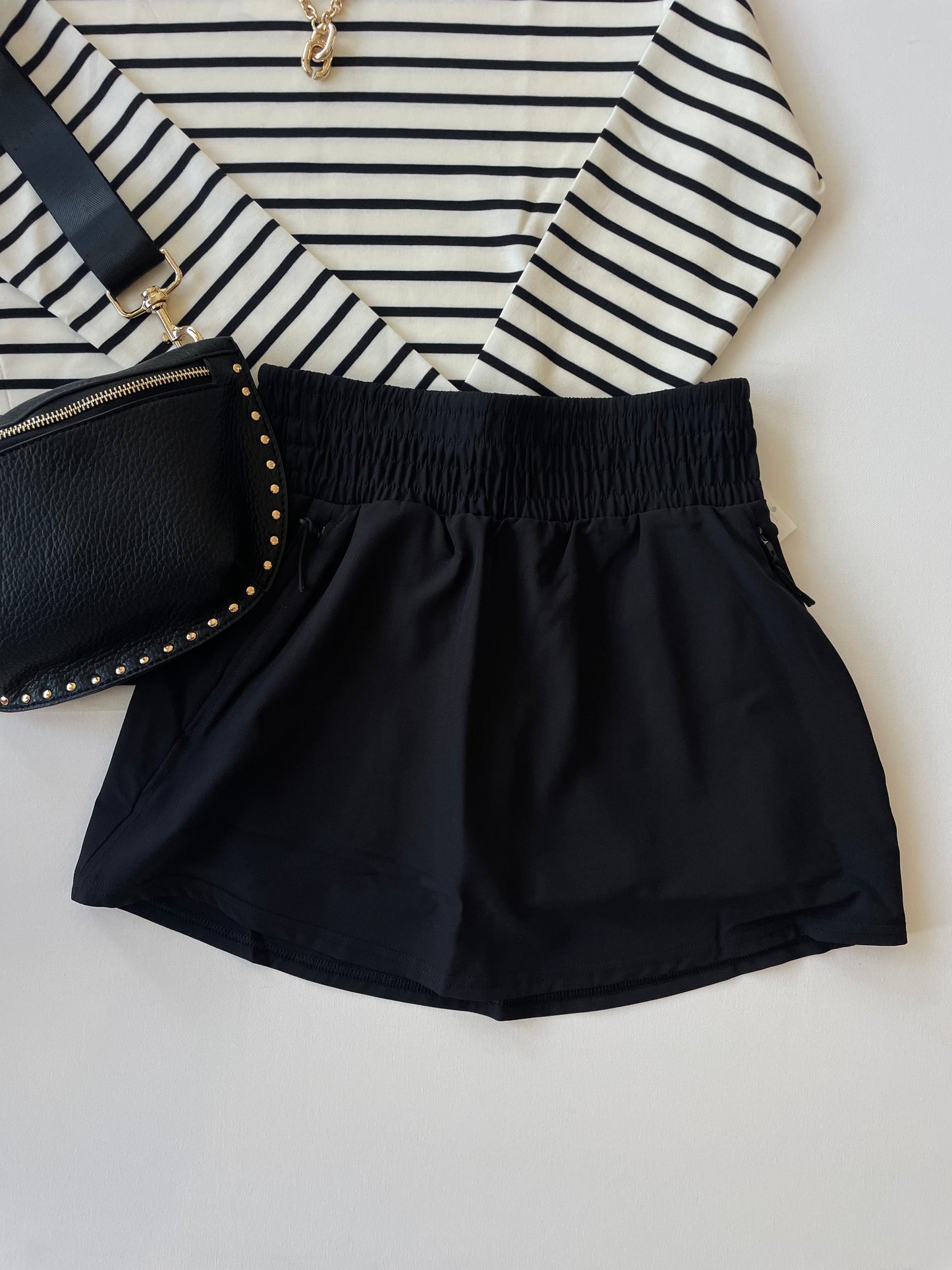 On The Move Skort In Black