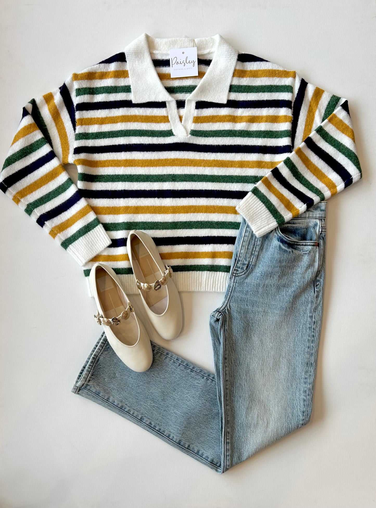 MG Striped Dolman Sweater