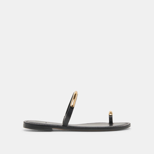 Wink Sandal in Black Leather