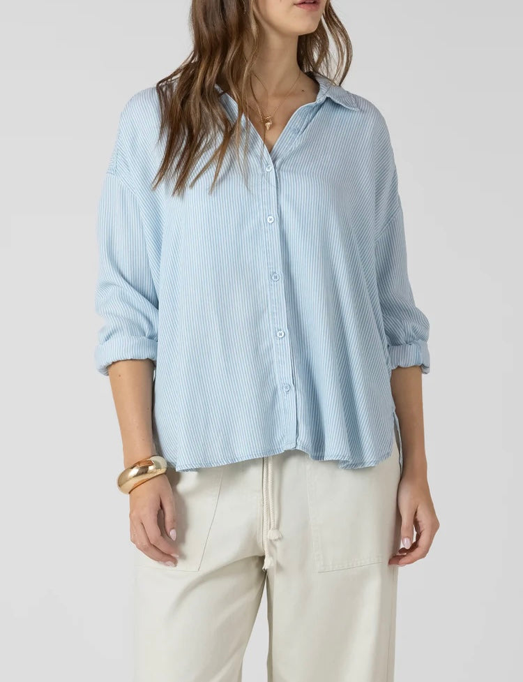Coastal Blue Stripe Shirt