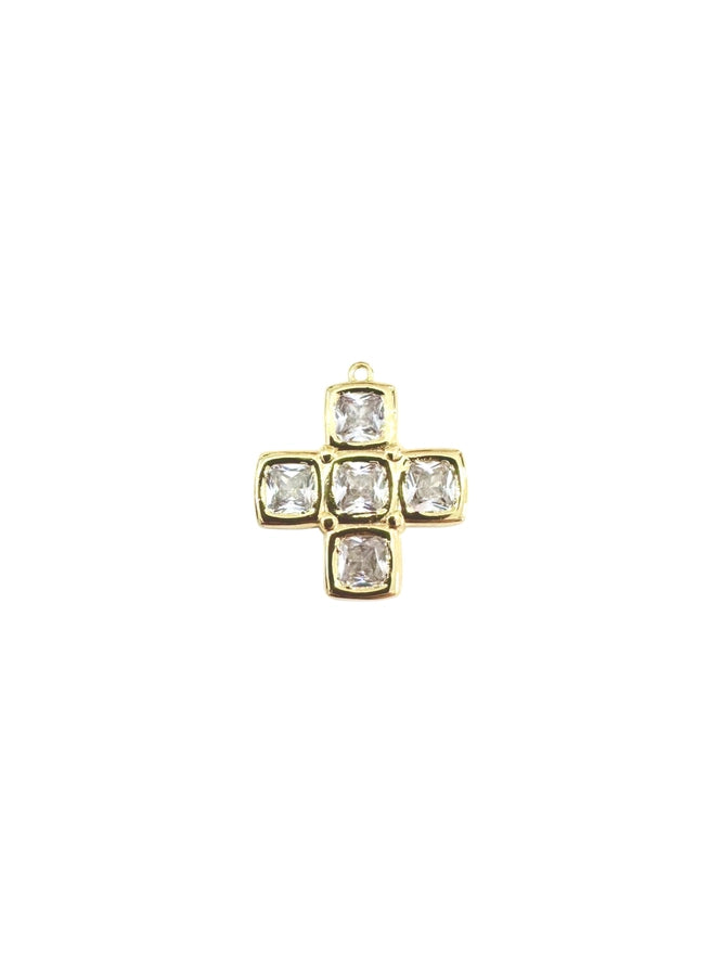 Scarf Necklace - Veronica Block Cross