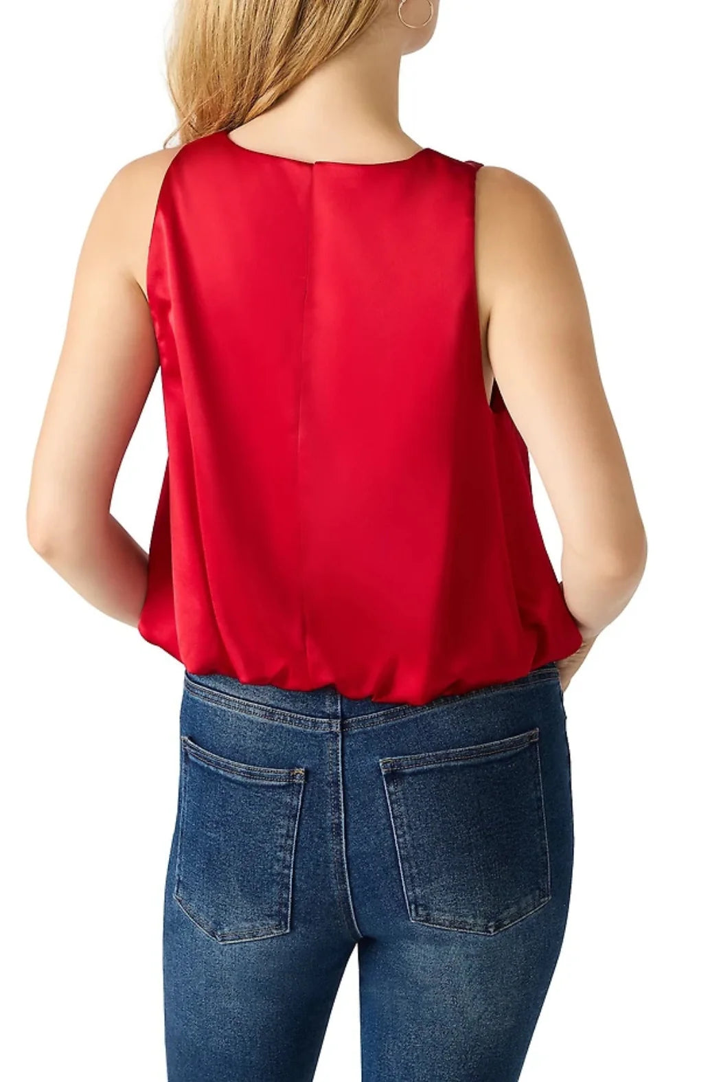 Yazmin Top in Deep Red