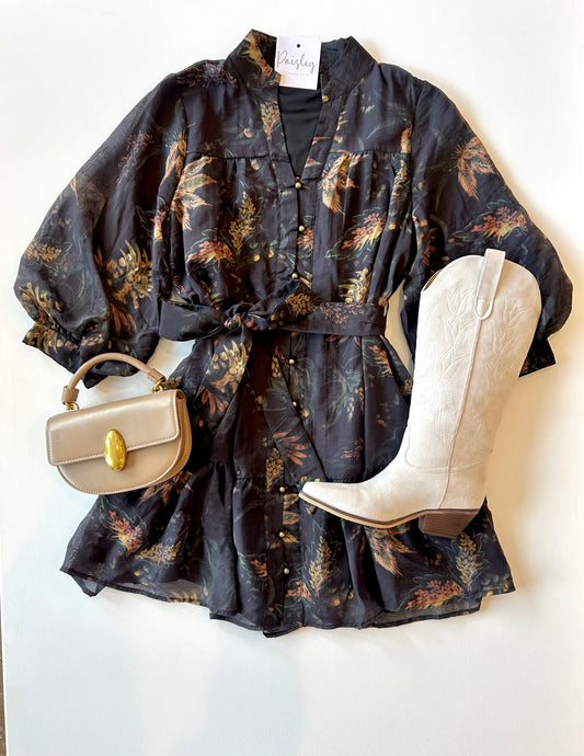 Step Into Fall Dress