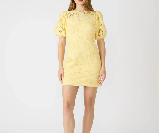 Elly Dress in Pale Yellow