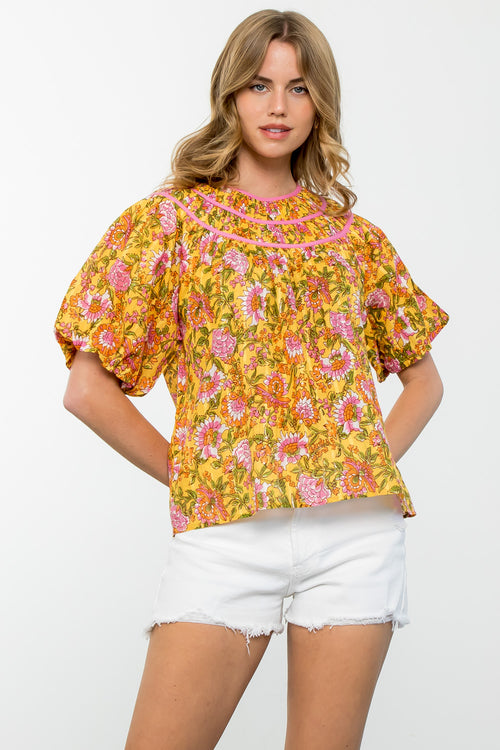 Meredith Floral Top