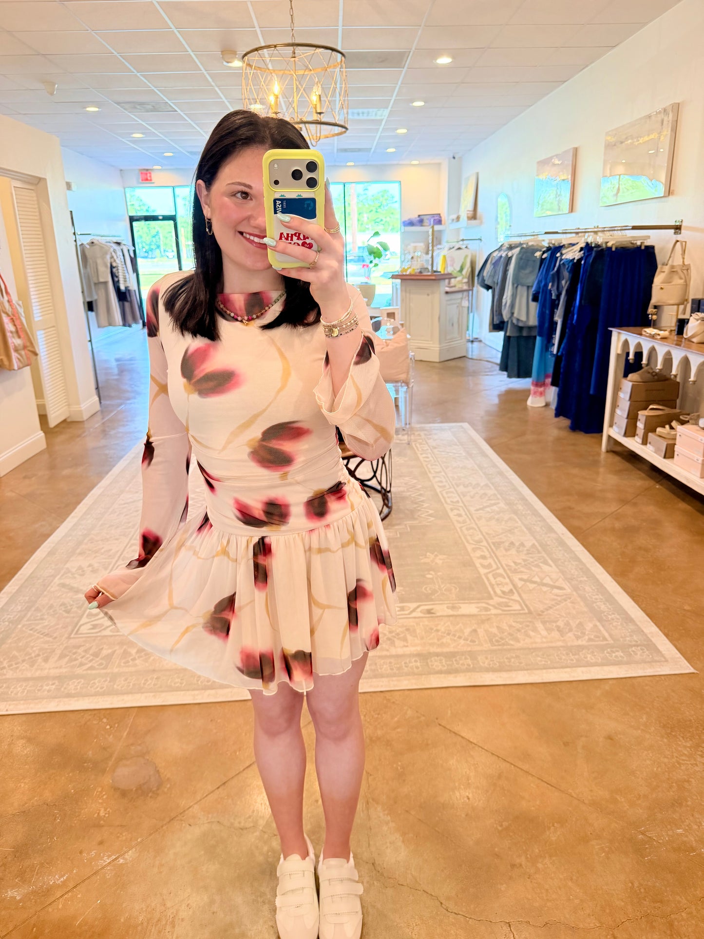 Emery Mesh Mini Dress
