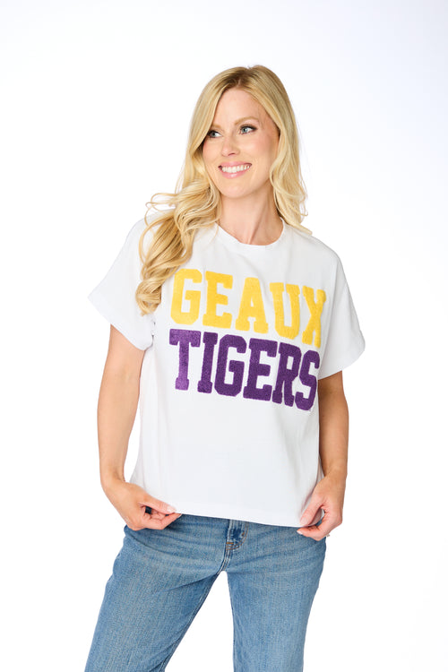 LSU Boxy Chenile Shirt