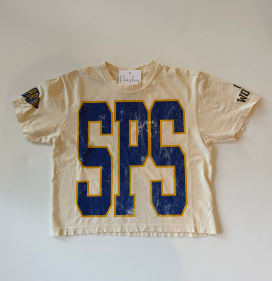Go Wolves Tee in Cream