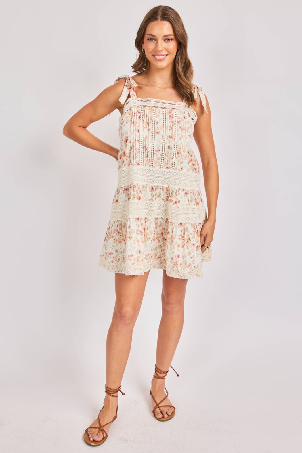 Rosita Lace Trim Dress