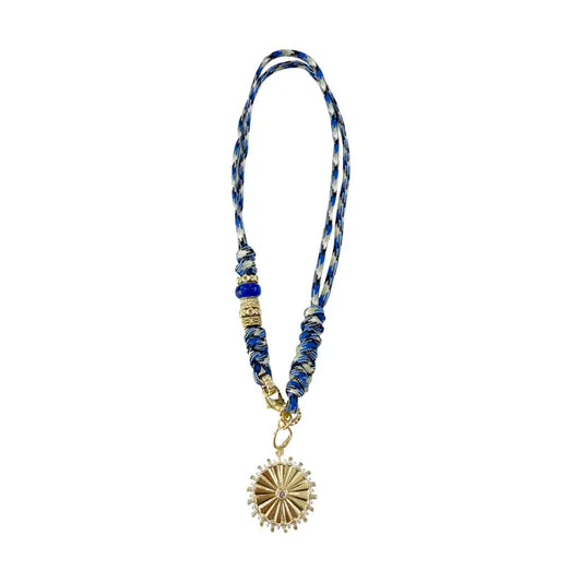 Johnny Light Blue Rope Necklace