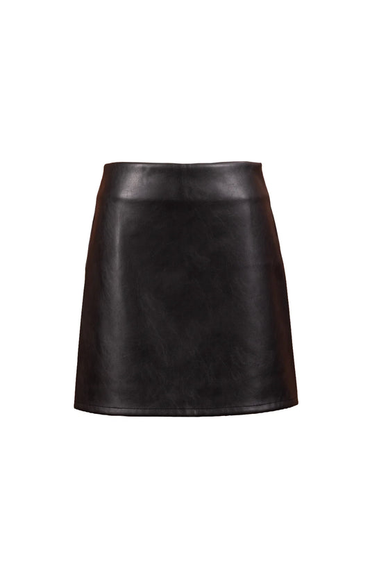 Academy Vegan Leather Mini Skirt