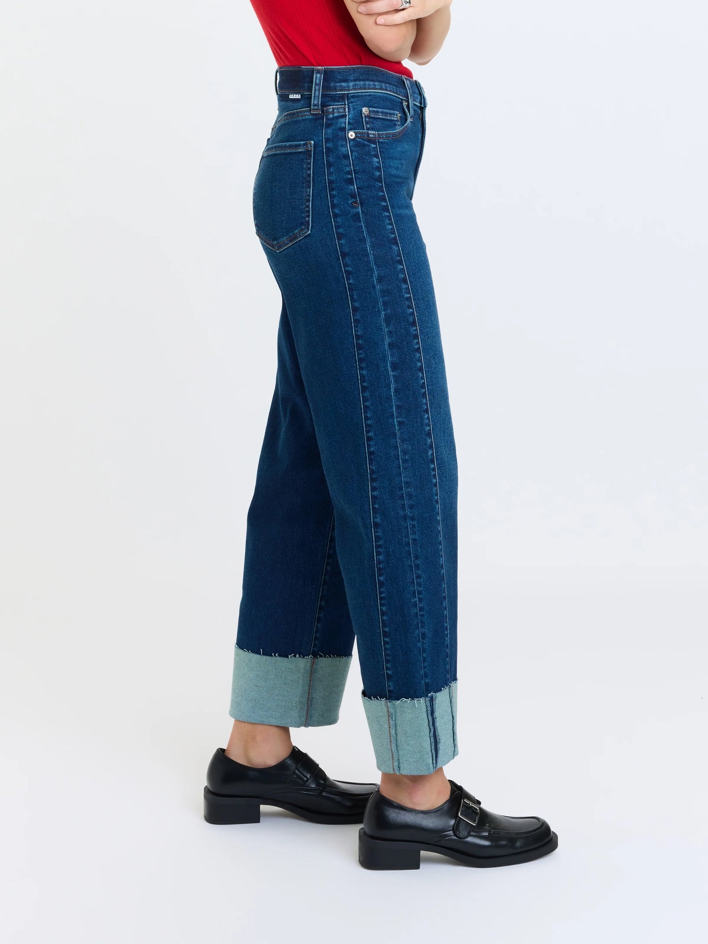Pleaser High Rise Wide Ankle In Slow Motion