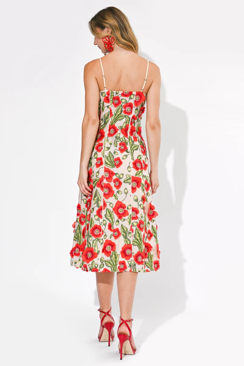 Ivy 3D Midi Dress