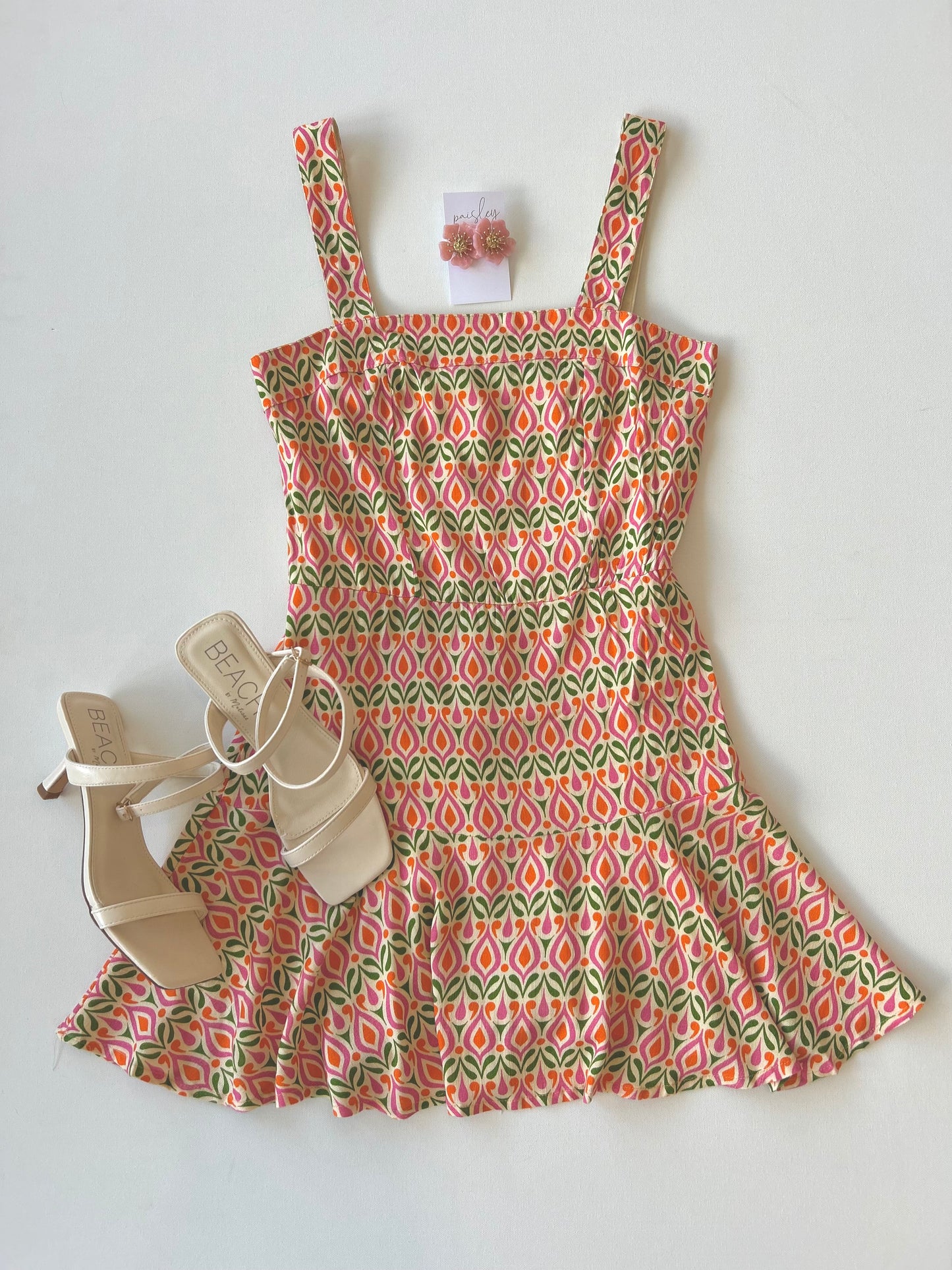 Emily Mini Dress In Mod Meadow