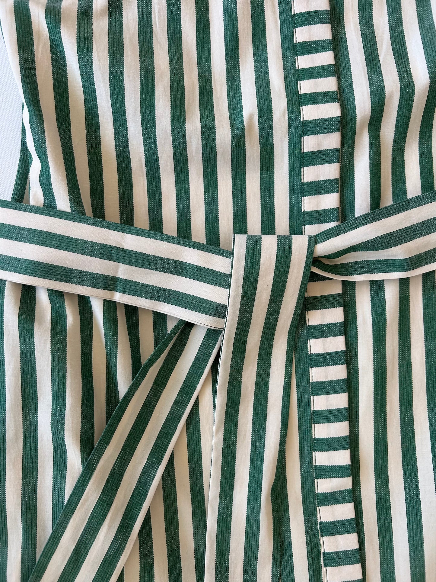 Green Stripe Contrast Dress