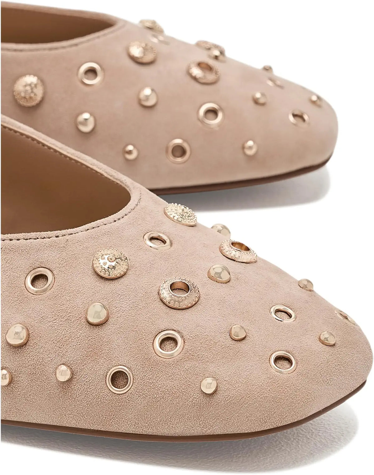 Mella Studded Falt in Camel