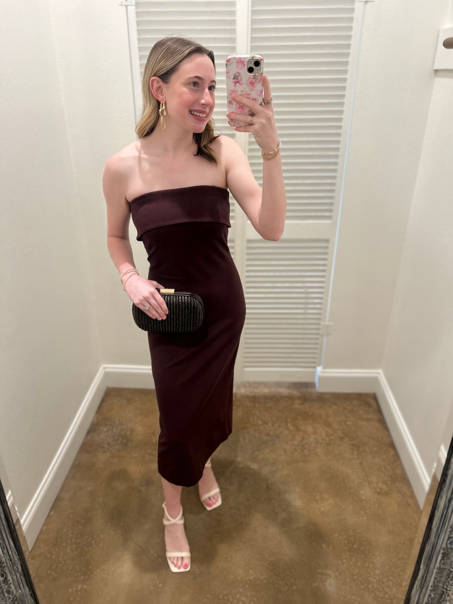 Roslynn Dress In Chocolate