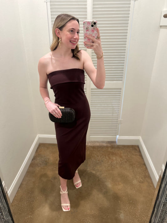 Roslynn Dress In Chocolate