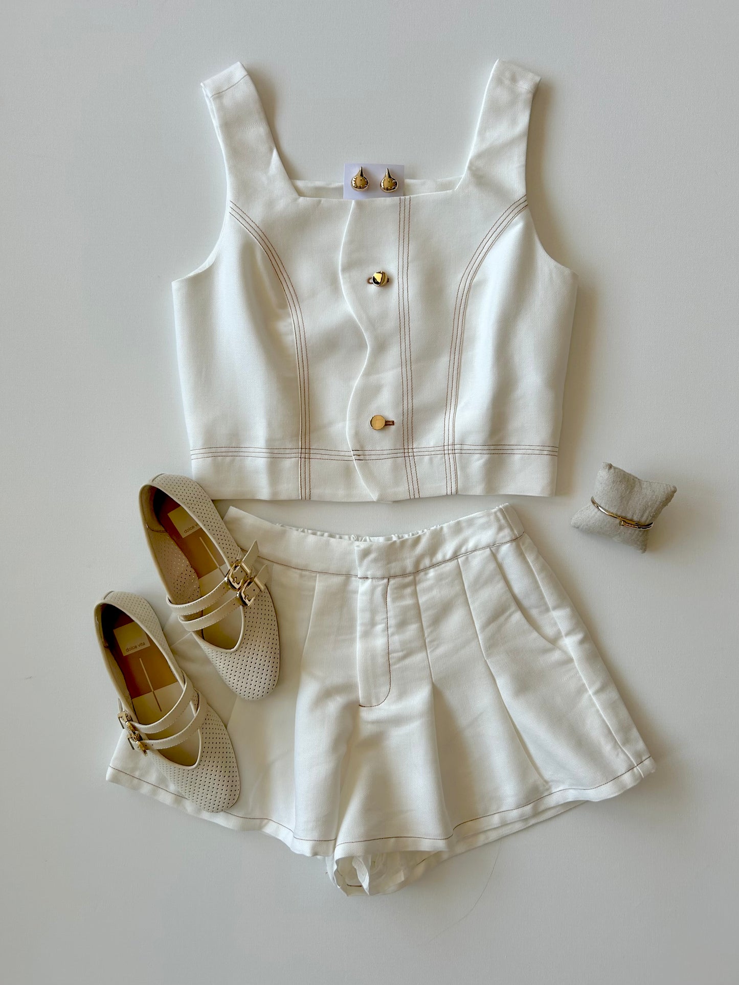 Jade Scalloped Top