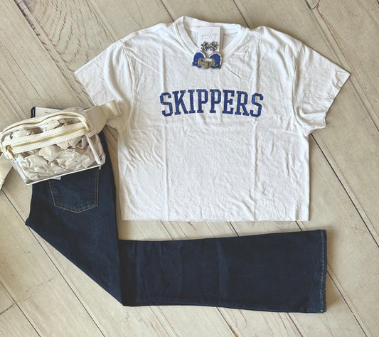 White Skippers Boxy Tee