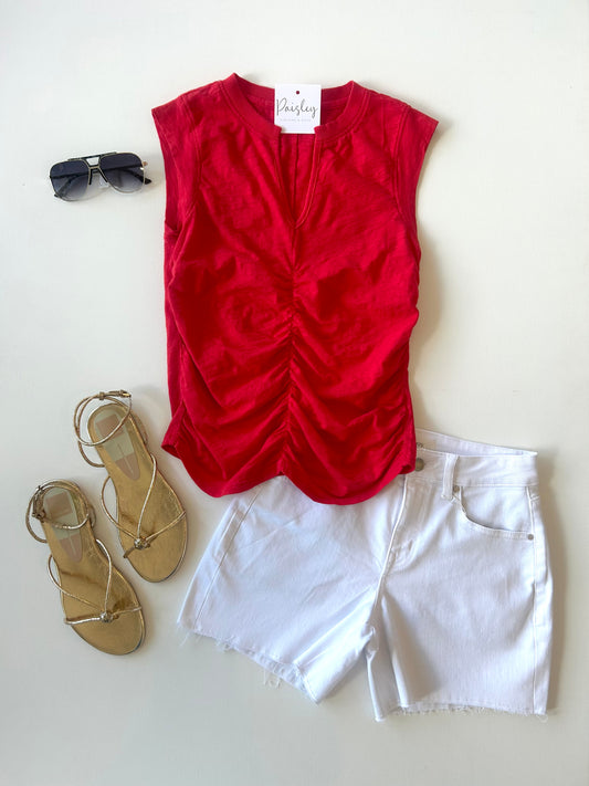 Kaia Muscle Tee In Barn